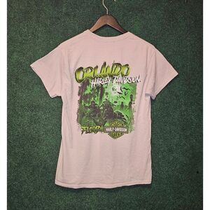 Harley-Davidson Orlando Florida Zombie Halloween Graphic‎ T-Shirt Medium